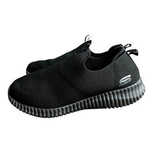 Skechers Mens Elite Flex Wasik 52649W Black Running Shoes Sneakers Size 11.5